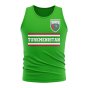 Turkmenistan Core Football Country Sleeveless Tee (Green)