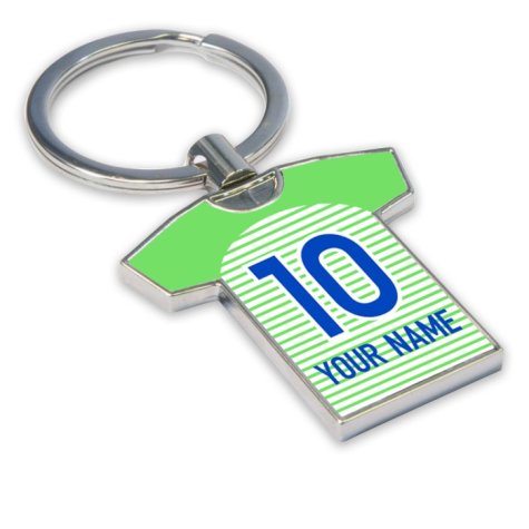Personalised Wolfsburg Football Shirt Key Ring