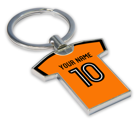 Personalised Wolves Football Shirt Key Ring