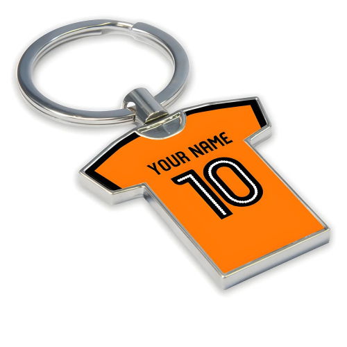 Personalised Wolves Football Shirt Key Ring