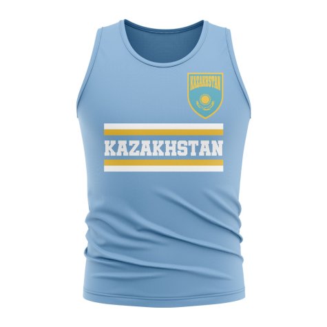 Kazakhstan Core Football Country Sleeveless Tee (Sky)