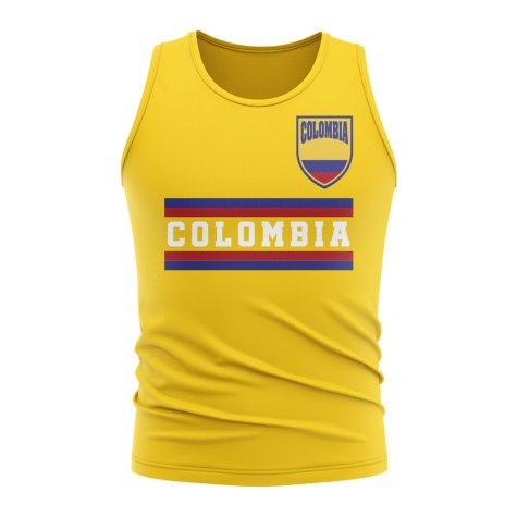 Colombia Core Football Country Sleeveless Tee (Yellow)