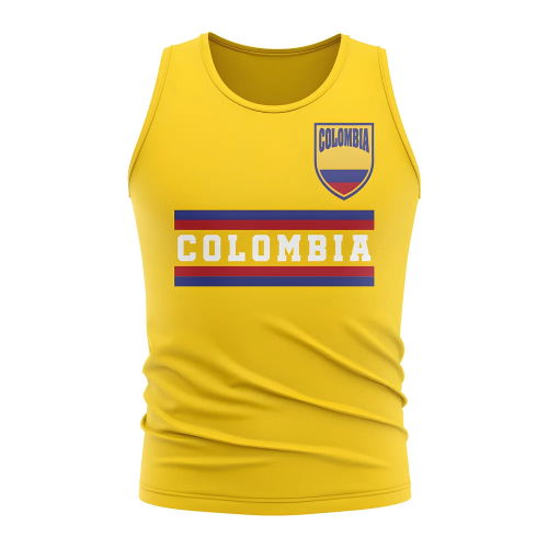 Colombia Core Football Country Sleeveless Tee (Yellow)