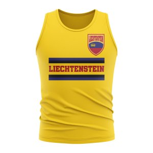 Liechtenstein Core Football Country Sleeveless Tee (Yellow)