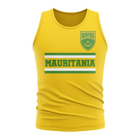 Mauritania Core Football Country Sleeveless Tee (Yellow)