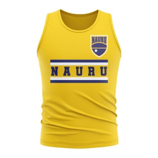 Nauru Core Football Country Sleeveless Tee (Yellow)