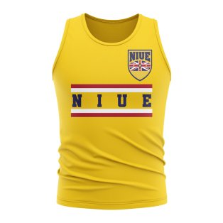 Niue Core Football Country Sleeveless Tee (Yellow)