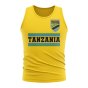 Tanzania Core Football Country Sleeveless Tee (Yellow)