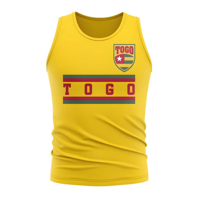 Togo Core Football Country Sleeveless Tee (Yellow)