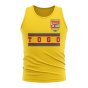 Togo Core Football Country Sleeveless Tee (Yellow)