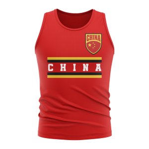 China Core Football Country Sleeveless Tee (Red)