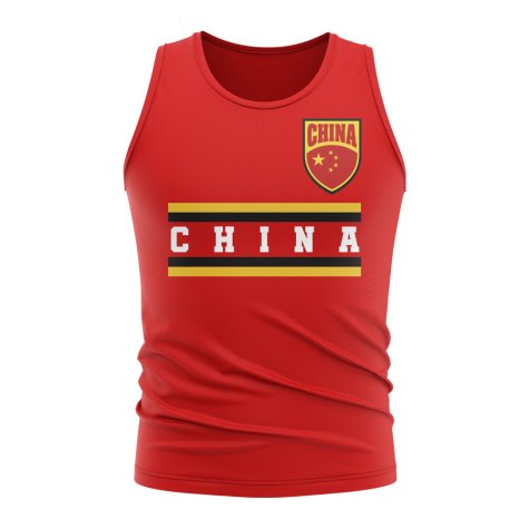 China Core Football Country Sleeveless Tee (Red)