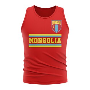 Mongolia Core Football Country Sleeveless Tee (Red)