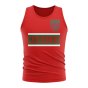 Morocco Core Football Country Sleeveless Tee (Red)