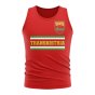 Transnistria Core Football Country Sleeveless Tee (Red)