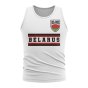 Belarus Core Football Country Sleeveless Tee (White)