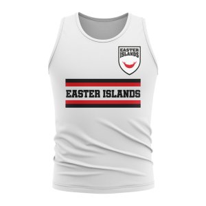 Easter Island Core Football Country Sleeveless Tee (White)