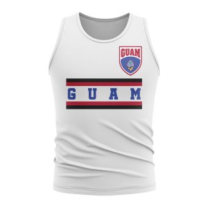 Guam Core Football Country Sleeveless Tee (White)