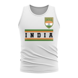 India Core Football Country Sleeveless Tee (White)