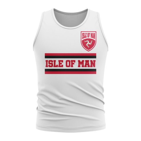 Isle Of Man Core Football Country Sleeveless Tee (White)