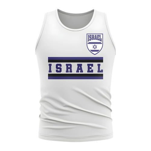 Israel Core Football Country Sleeveless Tee (White)