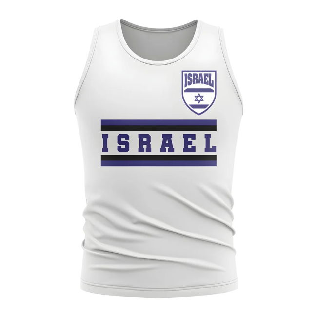 Israel Core Football Country Sleeveless Tee (White)