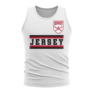 Jersey Core Football Country Sleeveless Tee (White)