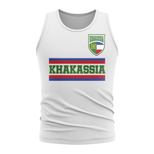Khakassia Core Football Country Sleeveless Tee (White)