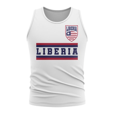 Liberia Core Football Country Sleeveless Tee (White)