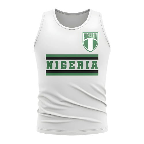 Nigeria Core Football Country Sleeveless Tee (White)