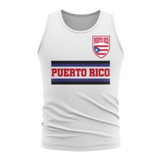 Puerto Rico Core Football Country Sleeveless Tee (White)