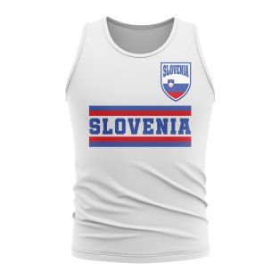 Slovenia Core Football Country Sleeveless Tee (White)
