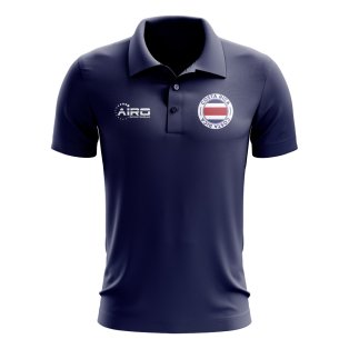 Costa Rica Football Polo Shirt (Navy)