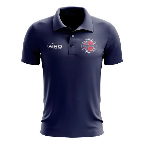 Norway Football Polo Shirt (Navy)
