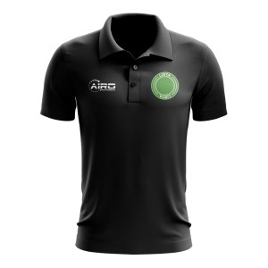 Libya Football Polo Shirt (Black)