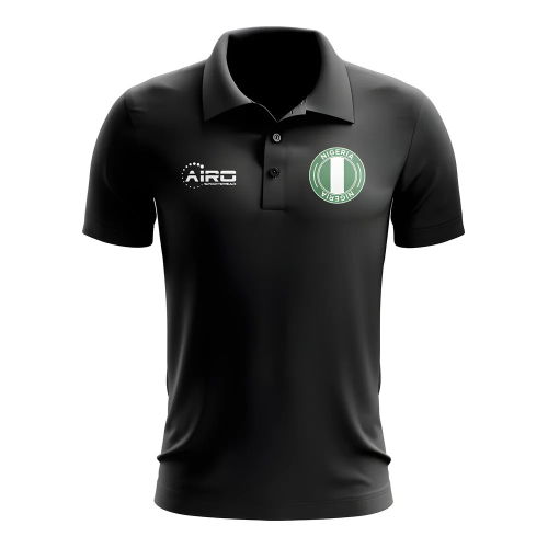 Nigeria Football Polo Shirt (Black)