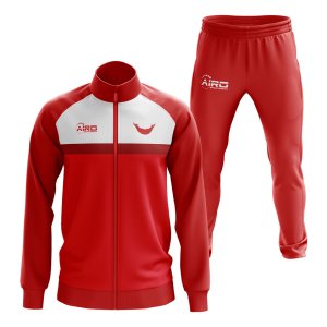 Easter Islands Concept Football Tracksuit (Red)