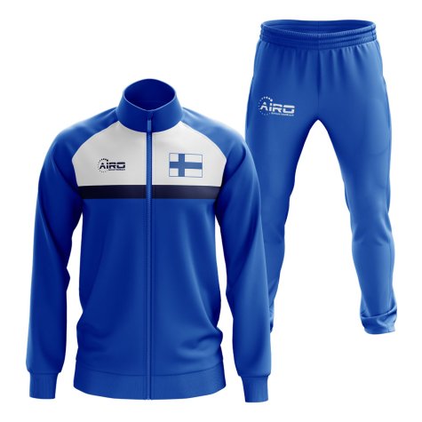 Finland Concept Football Tracksuit (Royal)