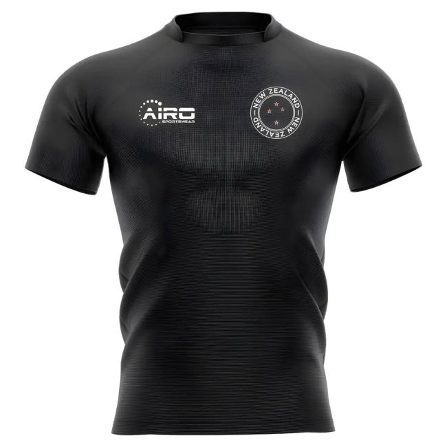 2025-2026 New Zealand All Blacks Home Concept Rugby Shirt - Kids