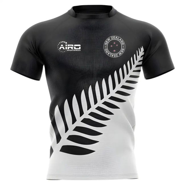 2025-2026 New Zealand All Blacks Fern Concept Rugby Shirt