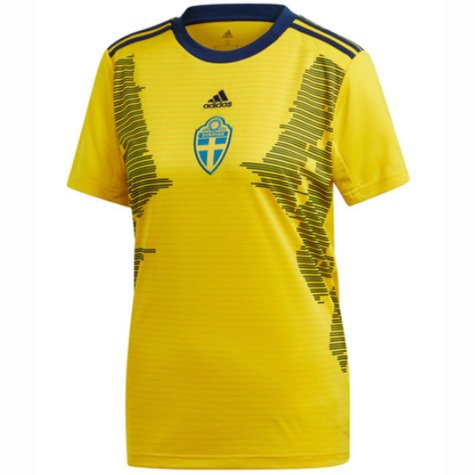2019-2020 Sweden Home Adidas Womens Shirt