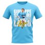 Guiseppe Signori Lazio Player T-Shirt (Sky Blue)