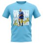 Juan Sebastian Veron Argentina Player T-Shirt (Sky Blue)