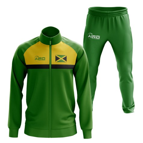 Jamaica Concept Football Tracksuit (Green)