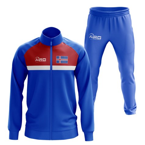 Iceland Concept Football Tracksuit (Blue)