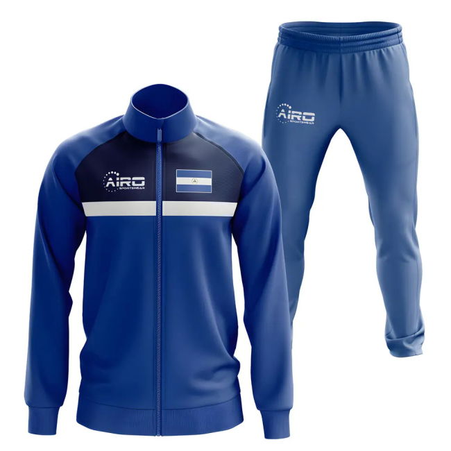Nicaragua Concept Football Tracksuit (Blue)