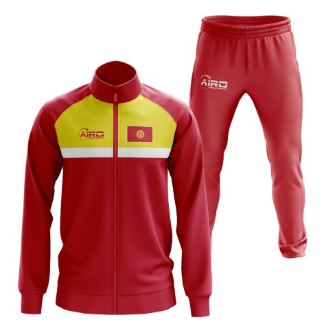 Kyrgyzstan Concept Football Tracksuit (Red)