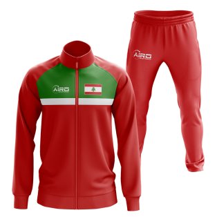 Lebanon Concept Football Tracksuit (Red)