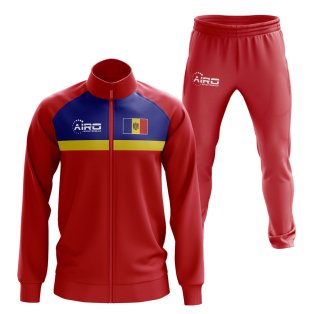 Moldova Concept Football Tracksuit (Red)
