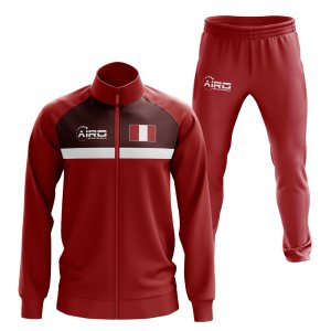Peru Concept Football Tracksuit (Red)